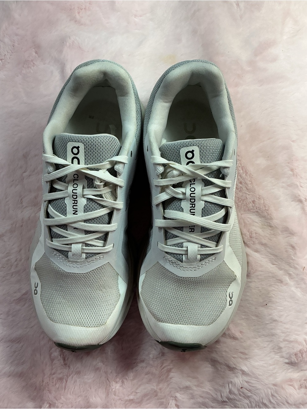 On Running White Cloudrunner Women's Athletic Shoes c129